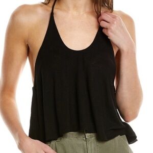 Free People Black Flowy Tank Top